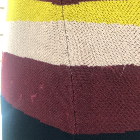 Sass and bide XS fitted high neck stripe midi knit dress - Picture 11 of 16